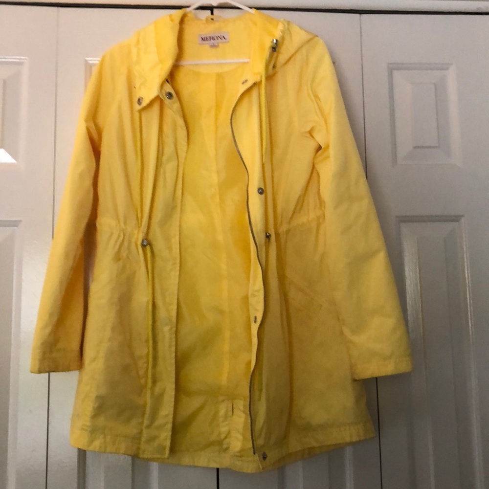 Bright Yellow Rain Jacket